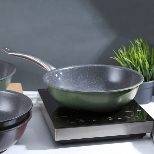 Wok pan 28cm Groen