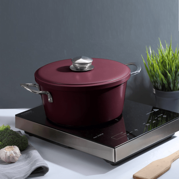 Kookpan met deksel Bordeaux